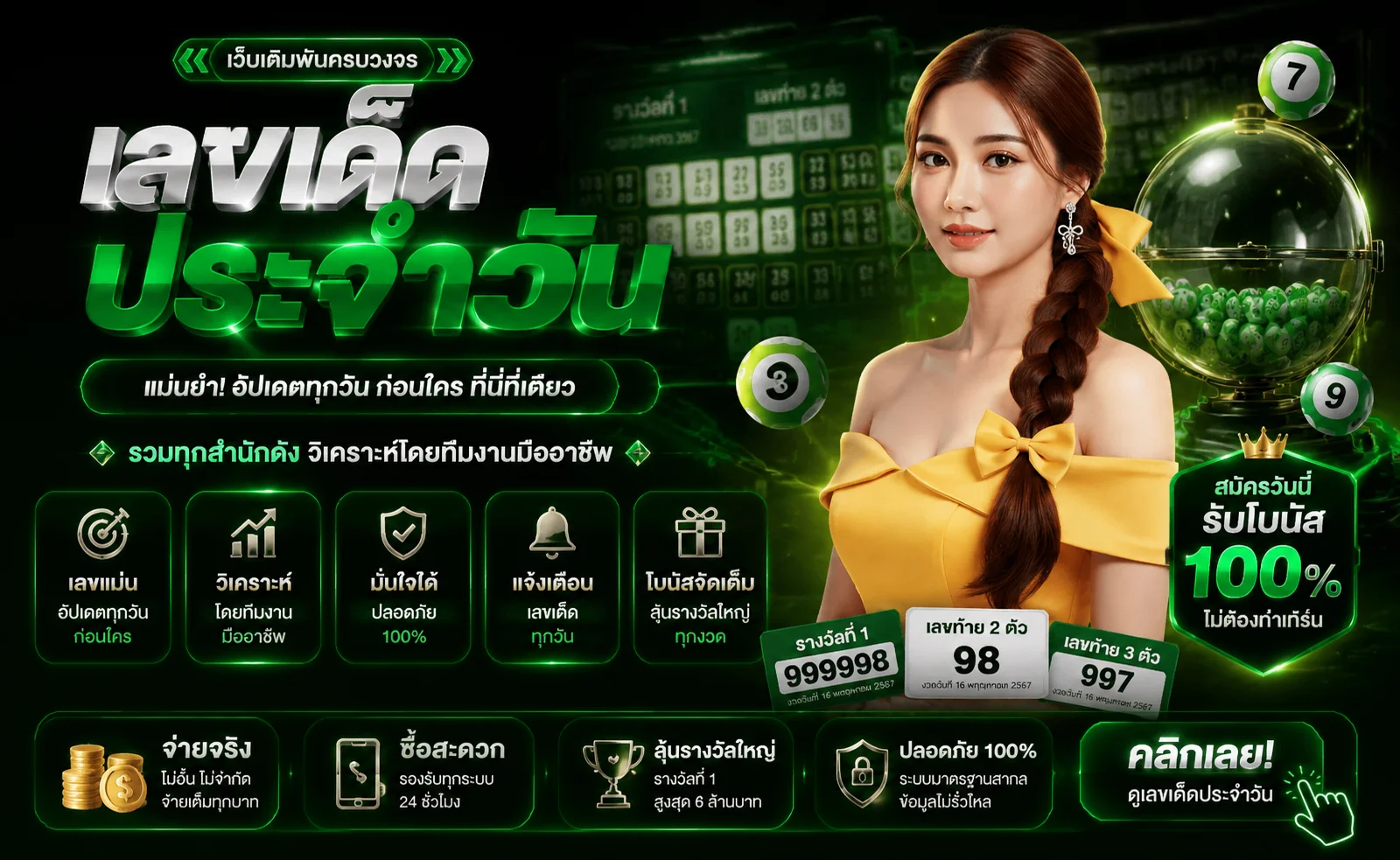 หวยออนไลน์หวยไทยหวยลาวหวยฮานอยจ่ายบาทละ 900